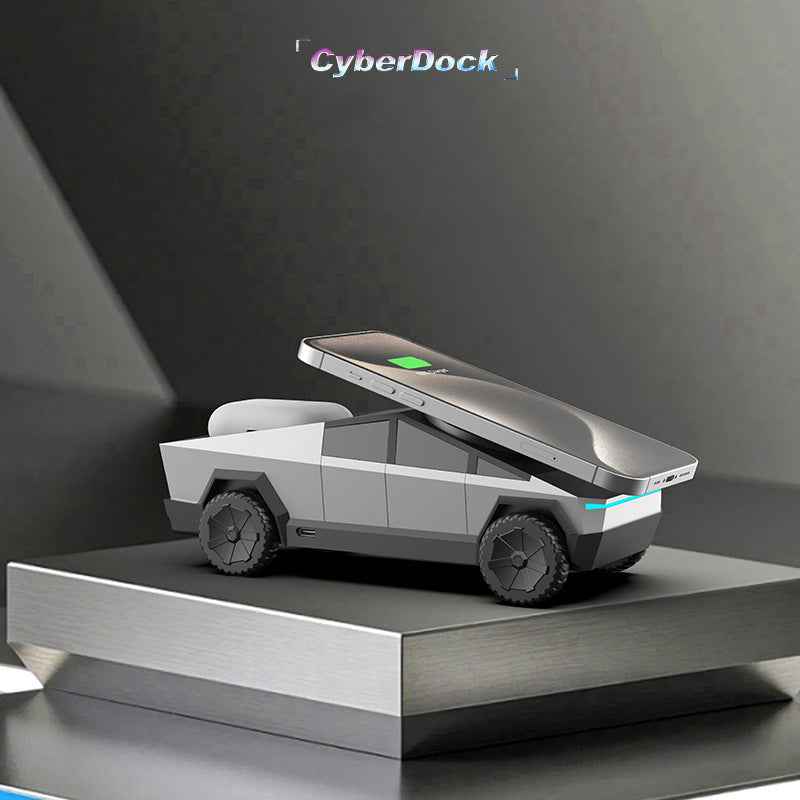 Armor King CyberDock 3-in-1 Wireless Charger + Car Model Ornament + Stand