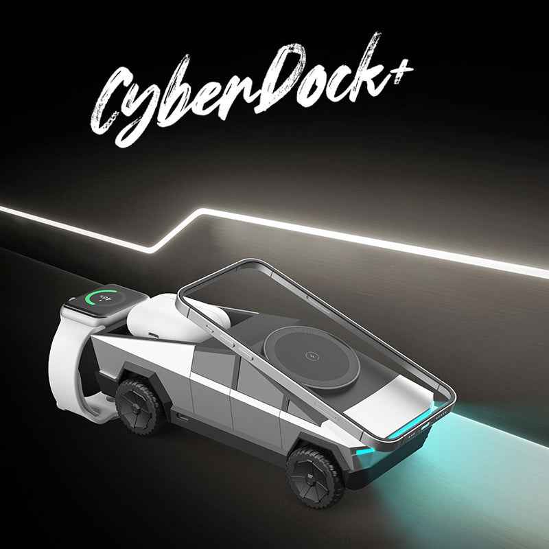 Armor King CyberDock 3-in-1 Wireless Charger + Car Model Ornament + Stand