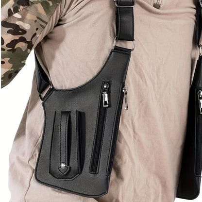 🔥Last Day 48% OFF-Premium Leather Adjustable Underarm Shoulder Bag for Men