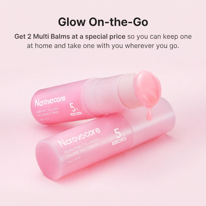 LAST DAY - BUY 2 GET 1 FREE💜Pink Collagen Volume Multi Balm
