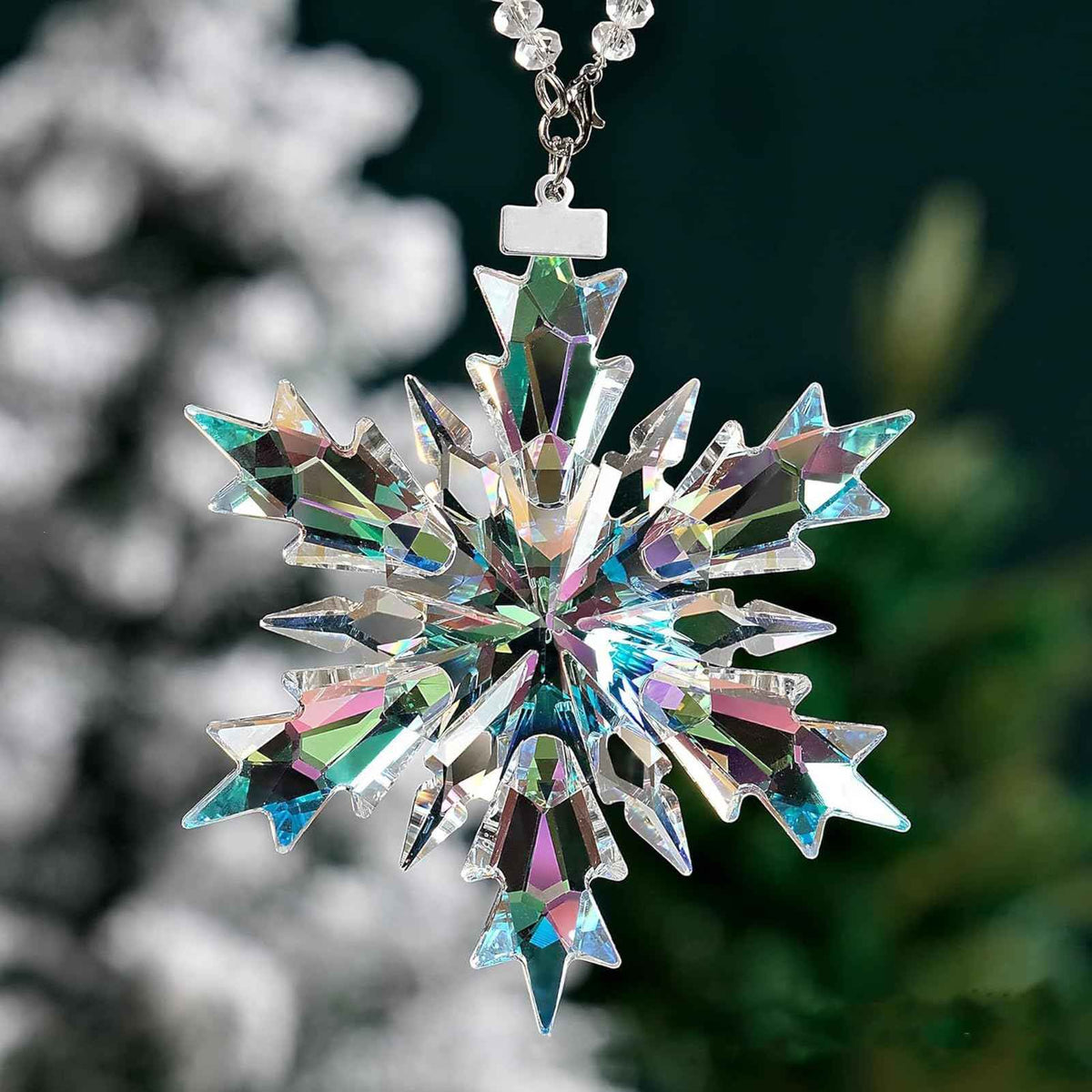 🎅2025 Most Popular Christmas Gift 🎉Crystal Snowflake Suncatcher Christmas Ornament