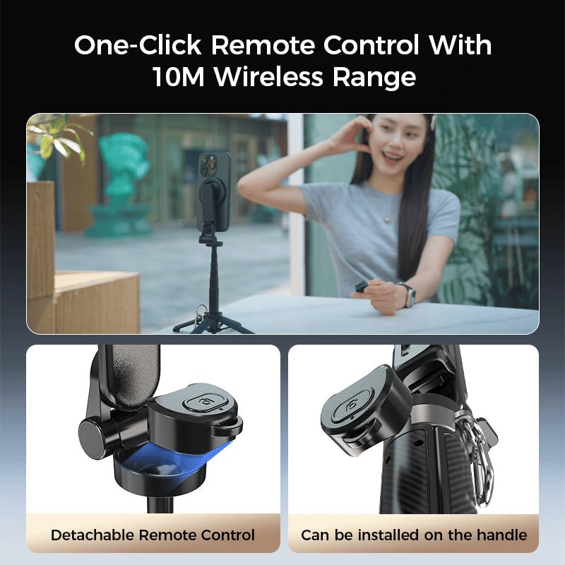 🔥🔥2025 Hot Sale🔥4-in-1 Multifunctional 360° Rotation Magnetic Selfie Stick