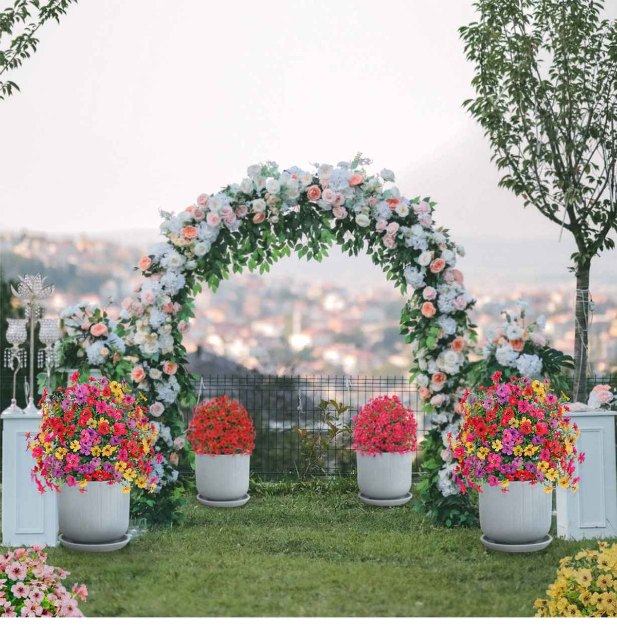 Last Day Promotion! 🔥UV & Waterproof Artificial Flower Decor ✅