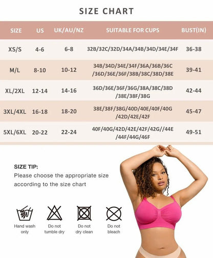 🏆Flash Sale⚡Women's Full Coverage Non-Padded Wireless Sculpt Bra
