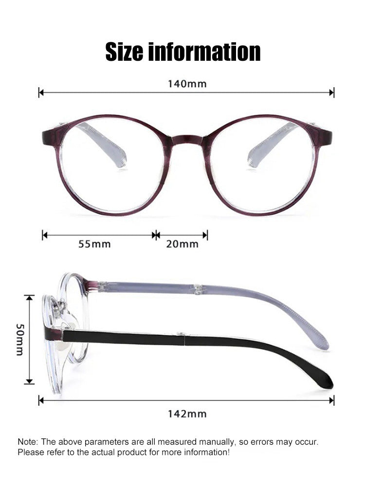 Blue Light Blocking Auto-zoom Reading Glasses
