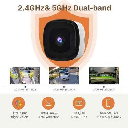 🔥 crystal-clear security camera 🎥 Color Night Vision 🌙 24/7 Recording & Smart Alerts 🚨 Easy Install! 🔒