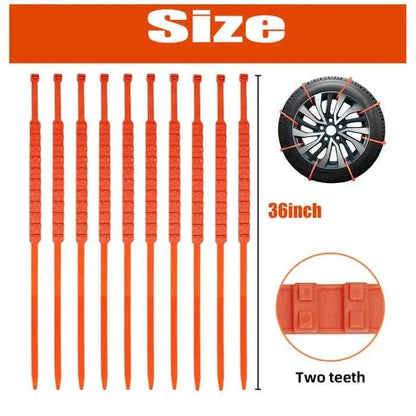 🔥2025 Winter Hot Sale🔥Universal Reusable Anti-skid PE Tire Chains