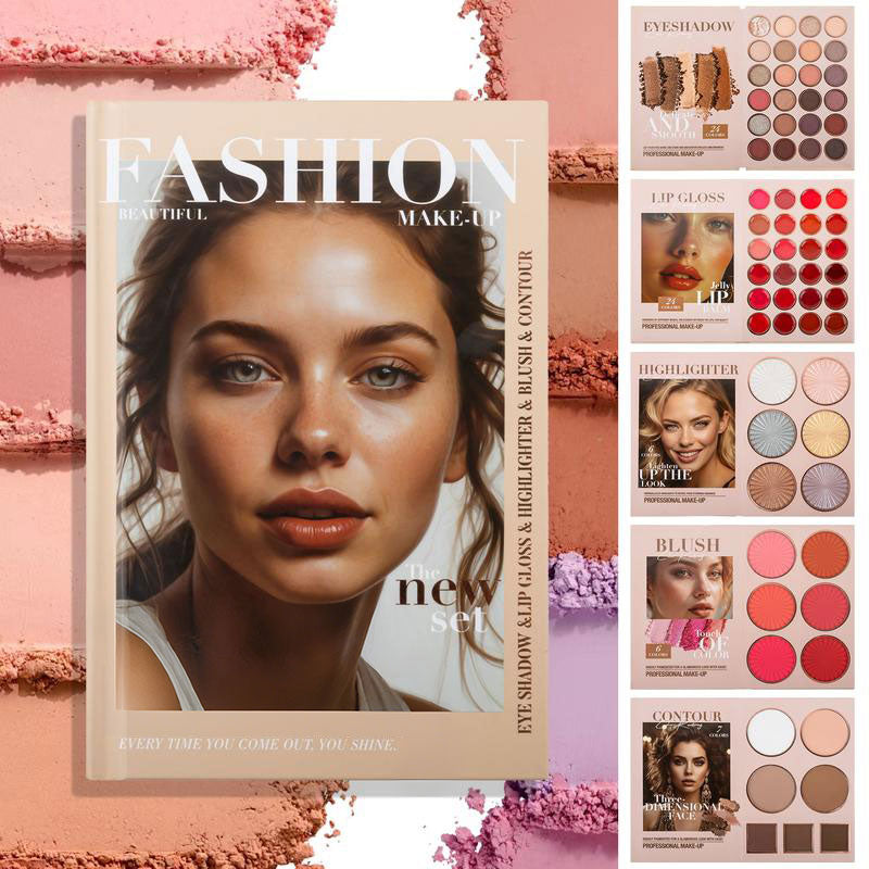 🏆#1 Bestselling - 24-Color Eyeshadow Palette - 5-Layer Book-Style Makeup Palette