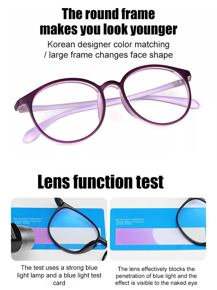Blue Light Blocking Auto-zoom Reading Glasses