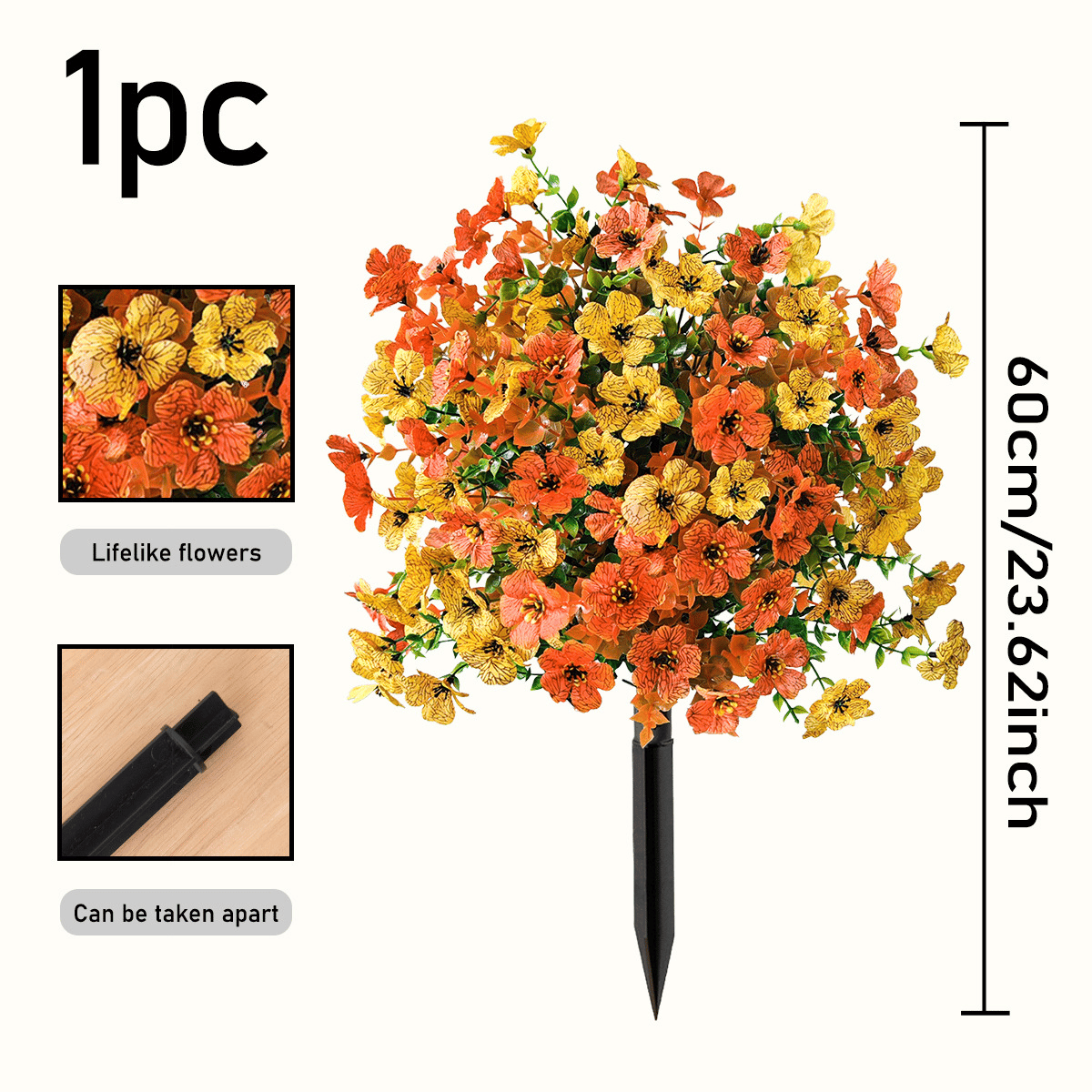 Last Day Promotion! 🔥UV & Waterproof Artificial Flower Decor ✅