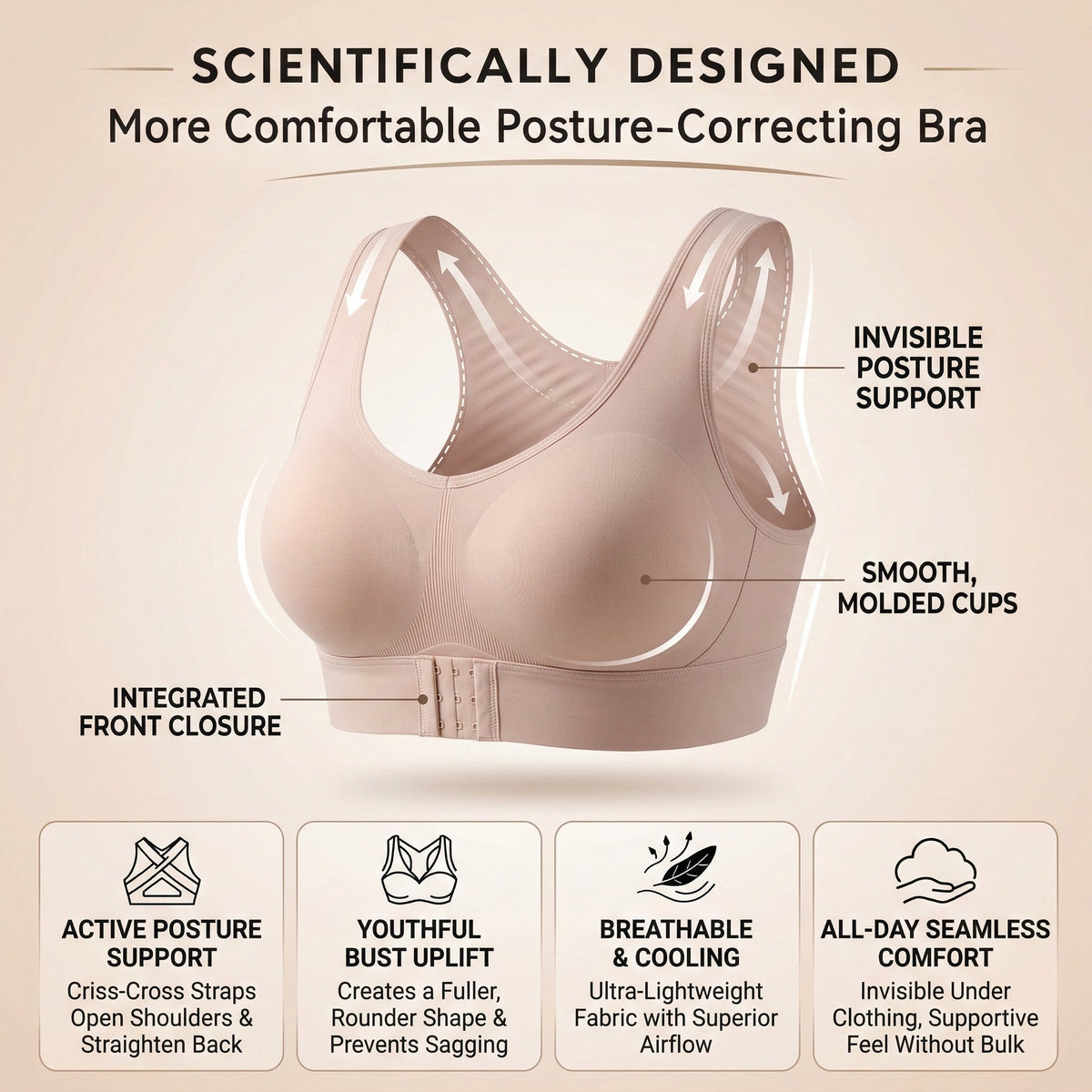 🔥Hot Sale 55% off🤩Wireless Posture-Correcting Bra