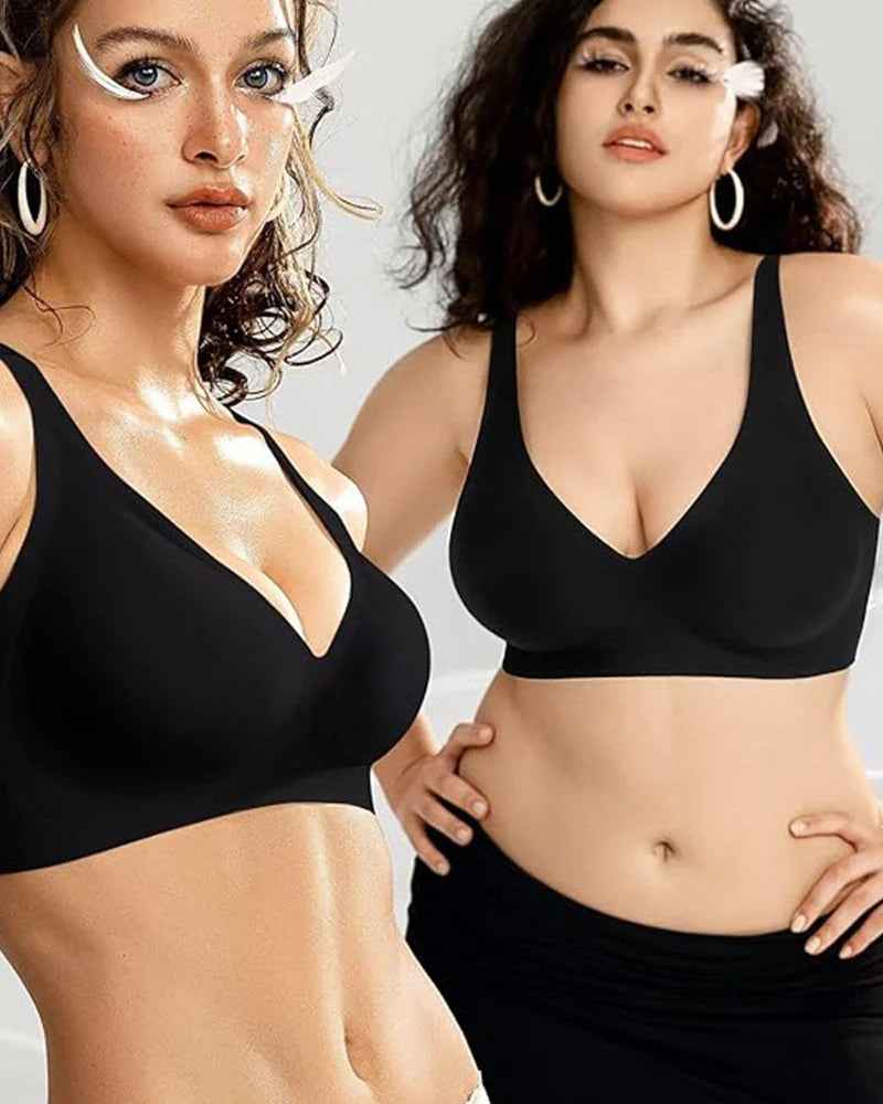 🔥Black Friday Sales🔥Seamless Deep V Push-Up Wireless Bra