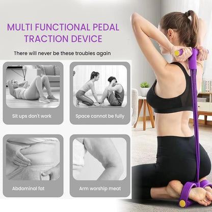 💪2026 latest 8-Tube Pedal Resistance Device - Detachable And Adjustable Pedal Resistance Device