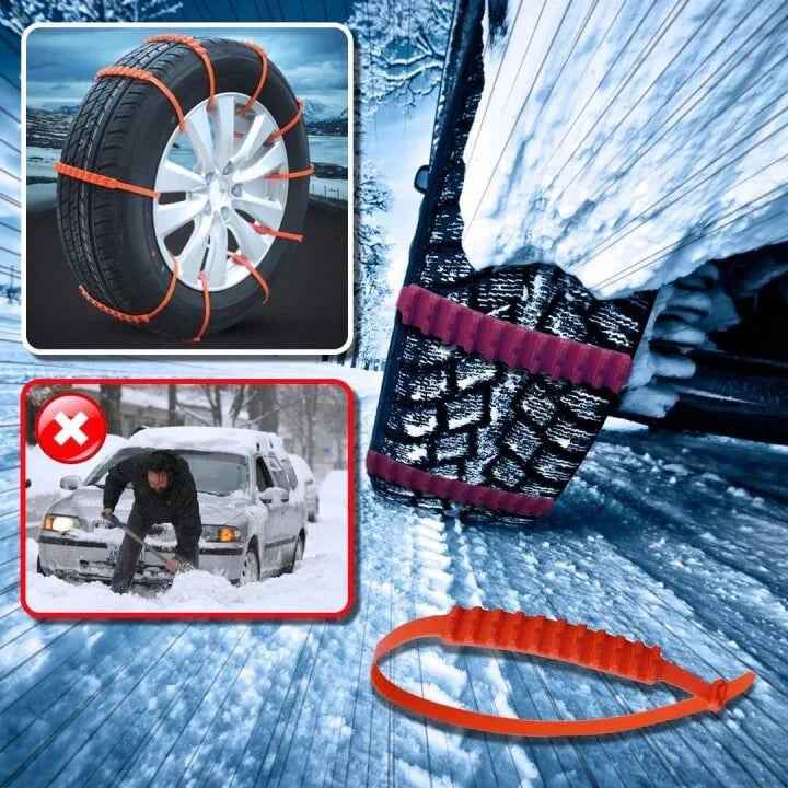 🔥2025 Winter Hot Sale🔥Universal Reusable Anti-skid PE Tire Chains