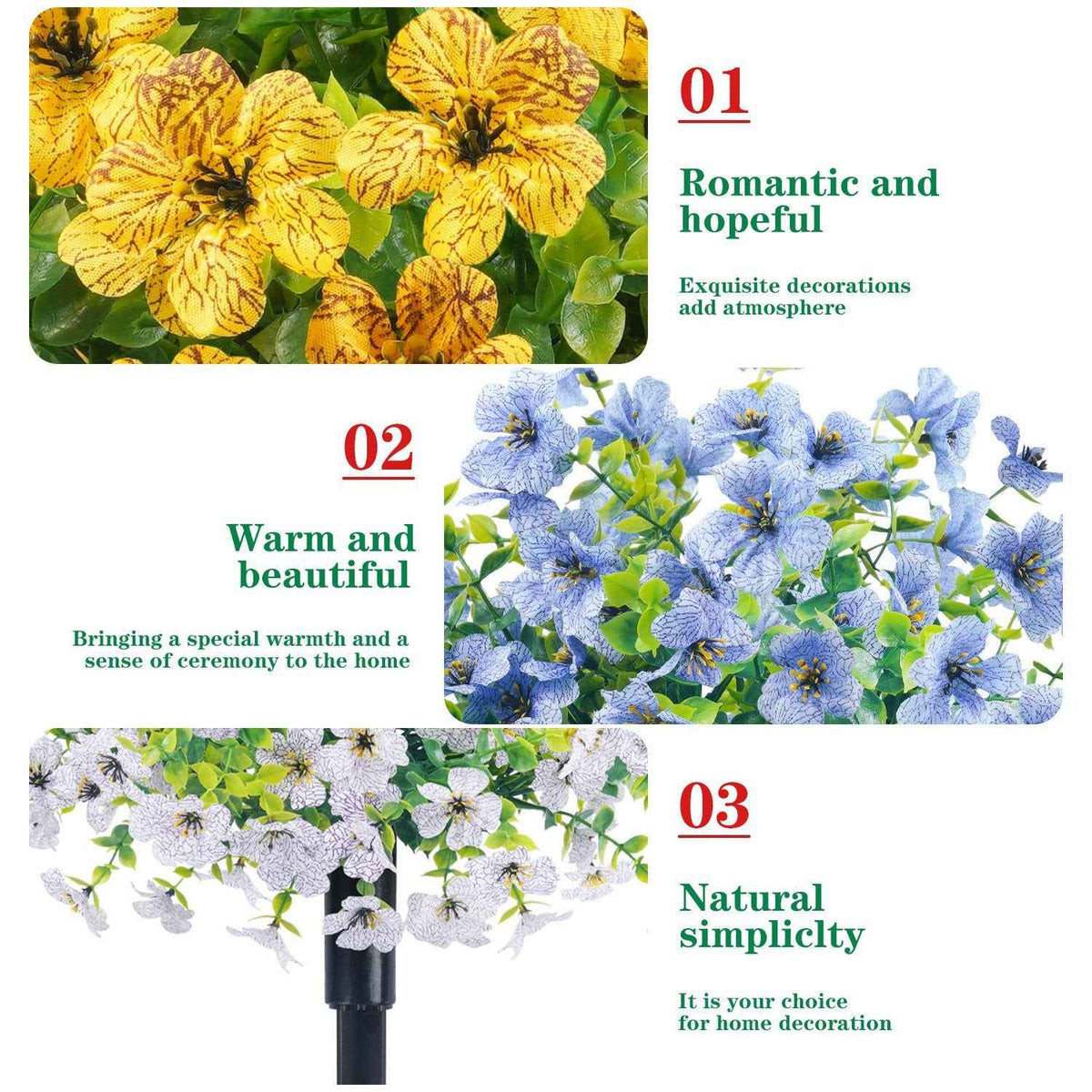 Last Day Promotion! 🔥UV & Waterproof Artificial Flower Decor ✅