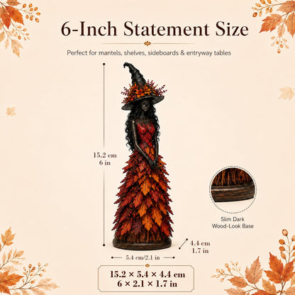 Enchanted Autumn Witch Figurine