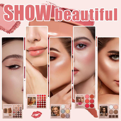 🏆#1 Bestselling - 24-Color Eyeshadow Palette - 5-Layer Book-Style Makeup Palette