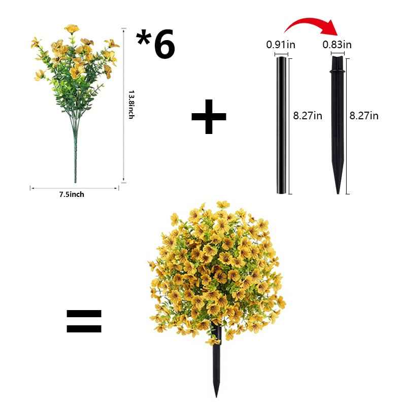 Last Day Promotion! 🔥UV & Waterproof Artificial Flower Decor ✅