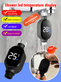 Shower head temperature indicator (bottom outlet)
