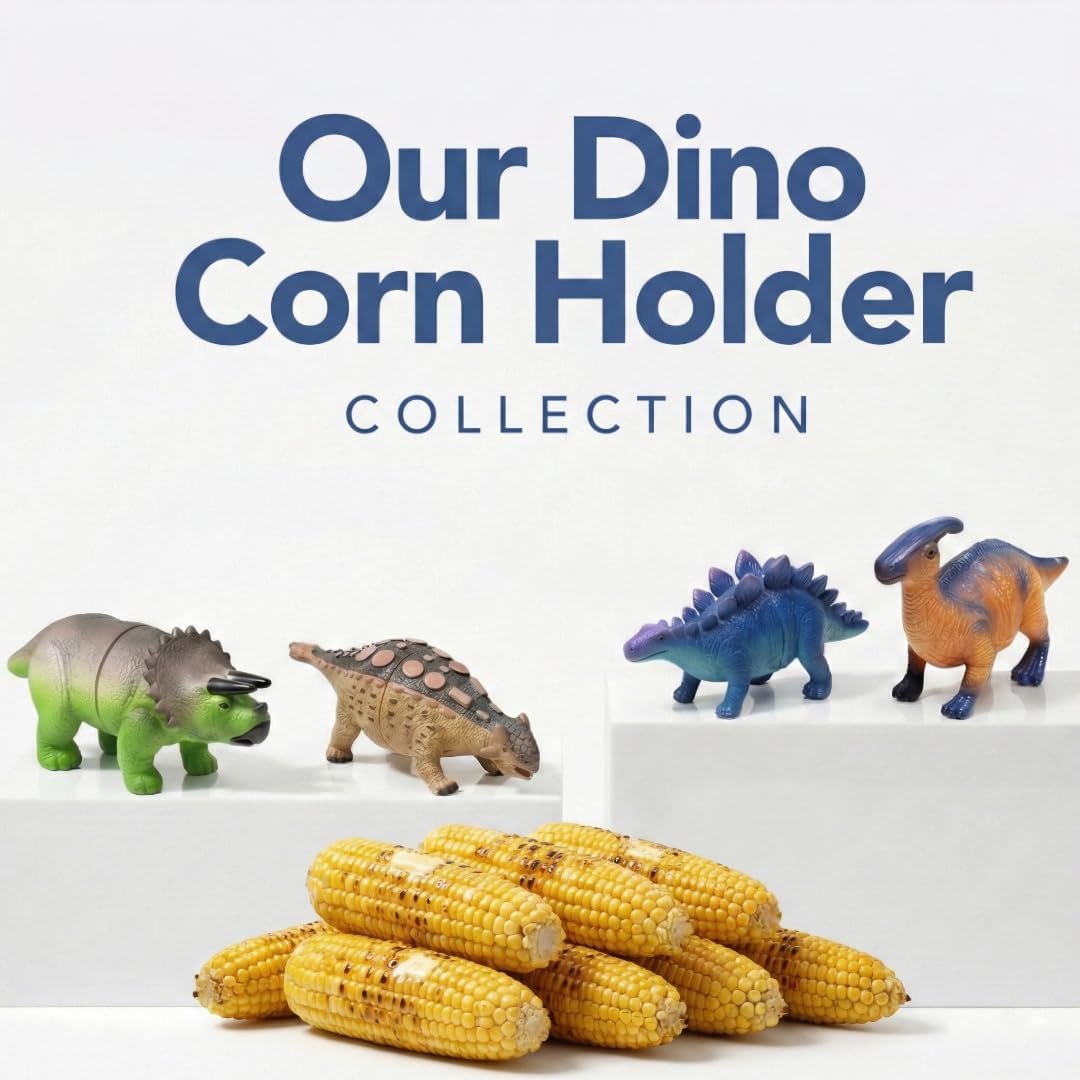 🔥Last Day Promotion🦖 Dino Bite Corn Holders 🌽Turn Ordinary Corn Into The Most Fun Thing On The Table🧒