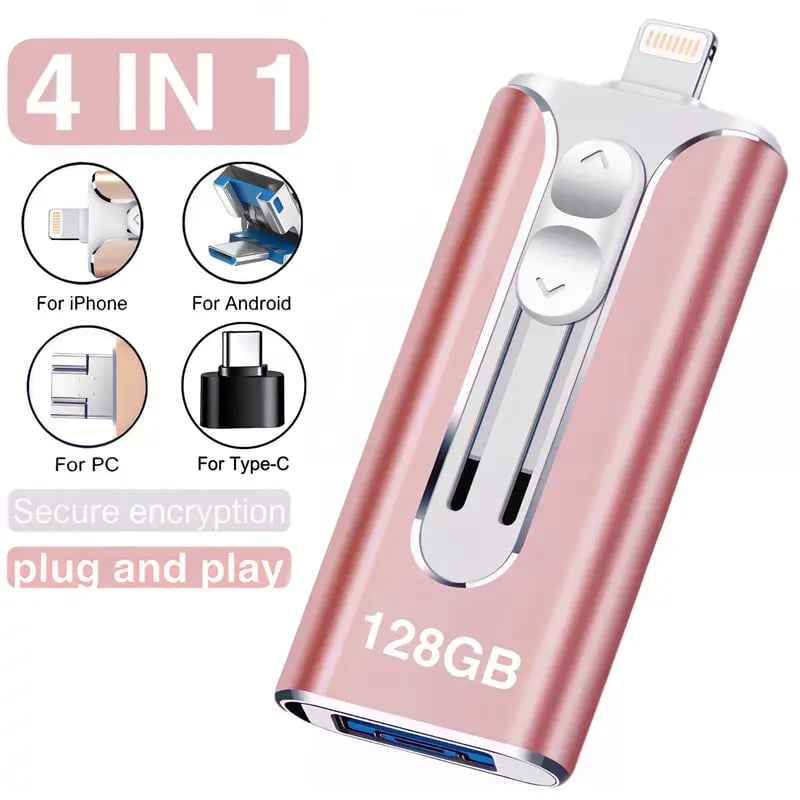 🔥Flash Sale 50% OFF!🔥 4-in-1 USB Flash Drive 32~1TB✨For Phones& Computers