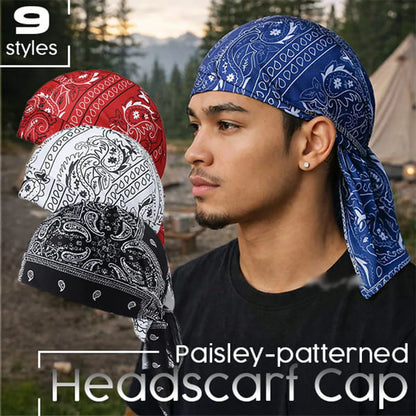 🔥Half Price Now🔥Outdoor Paisley Cooling Headscarf Cap