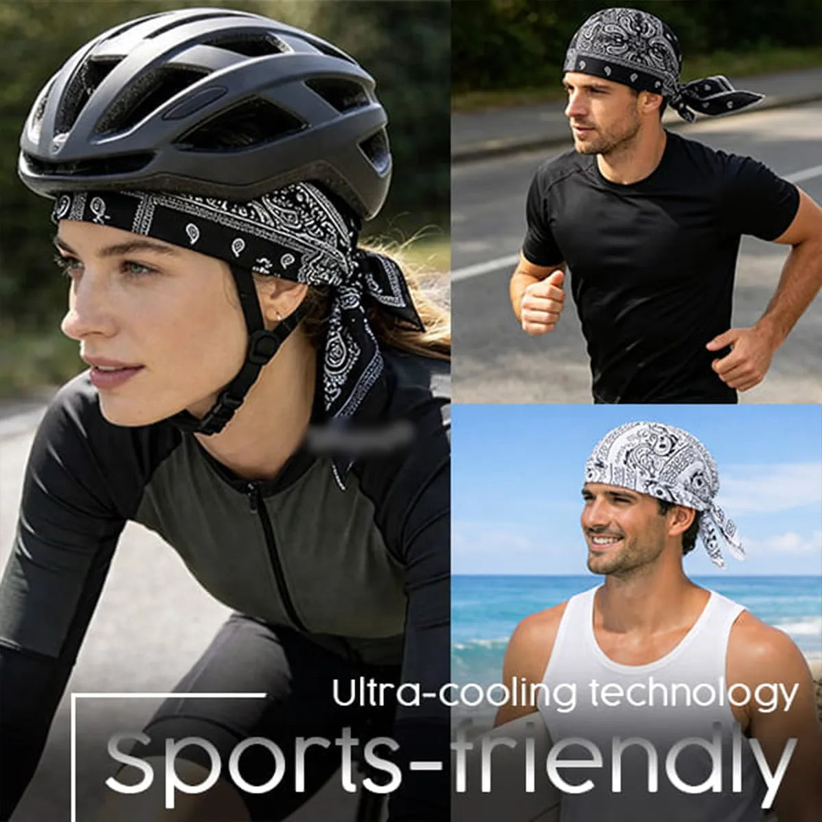 🔥Half Price Now🔥Outdoor Paisley Cooling Headscarf Cap