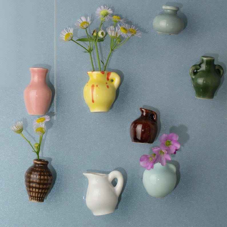 🔥Up To 69% Off!🔥-🌷Mini Dried Flower Ceramic Fridge Magnet – Handmade