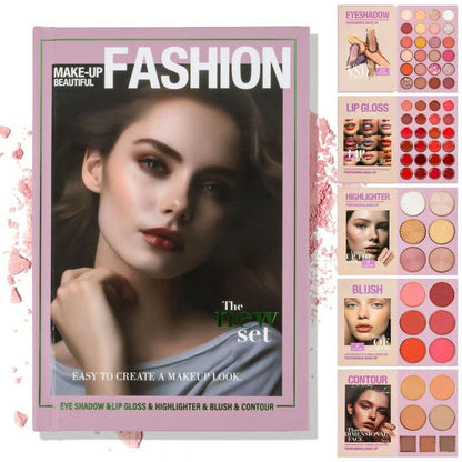 🏆#1 Bestselling - 24-Color Eyeshadow Palette - 5-Layer Book-Style Makeup Palette