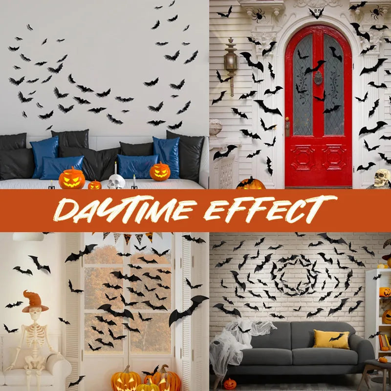 🦇 Glowing 3D Flying Bat Lights – Instant Halloween Wall Decor